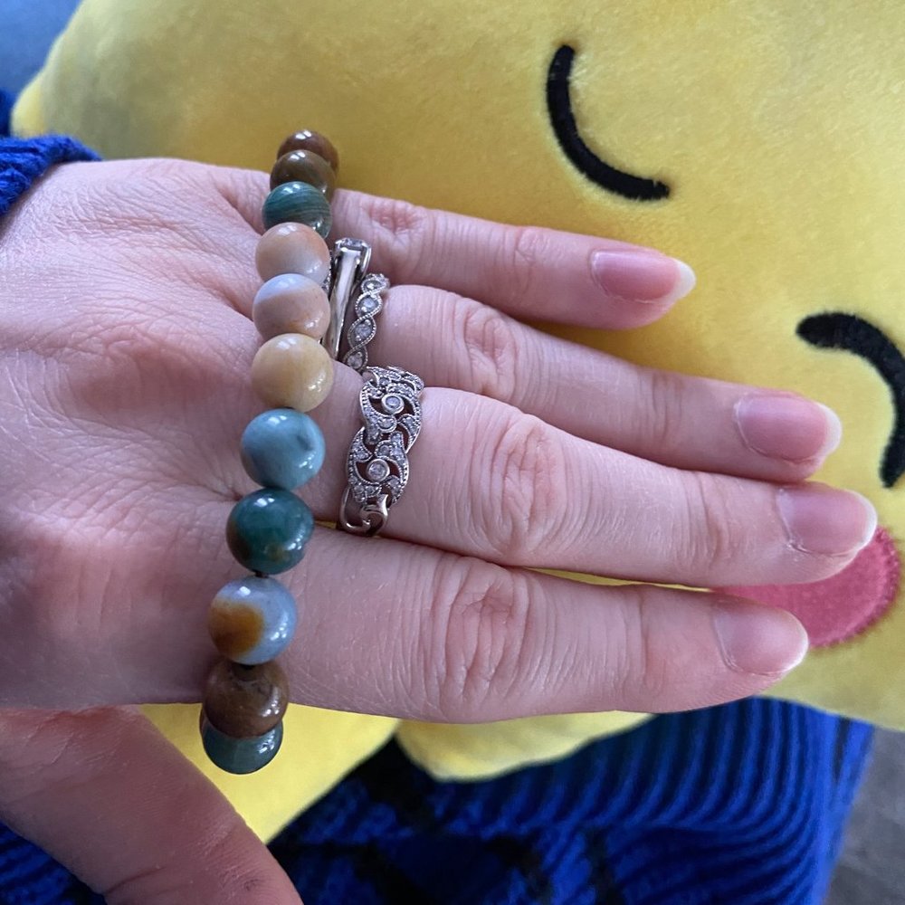 Assorted color stone bracelet